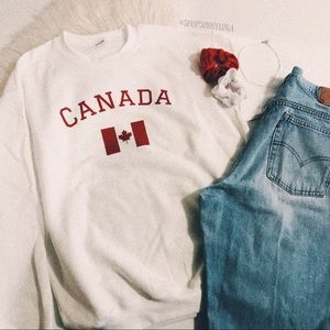 Canada Flag Crewneck Sweater